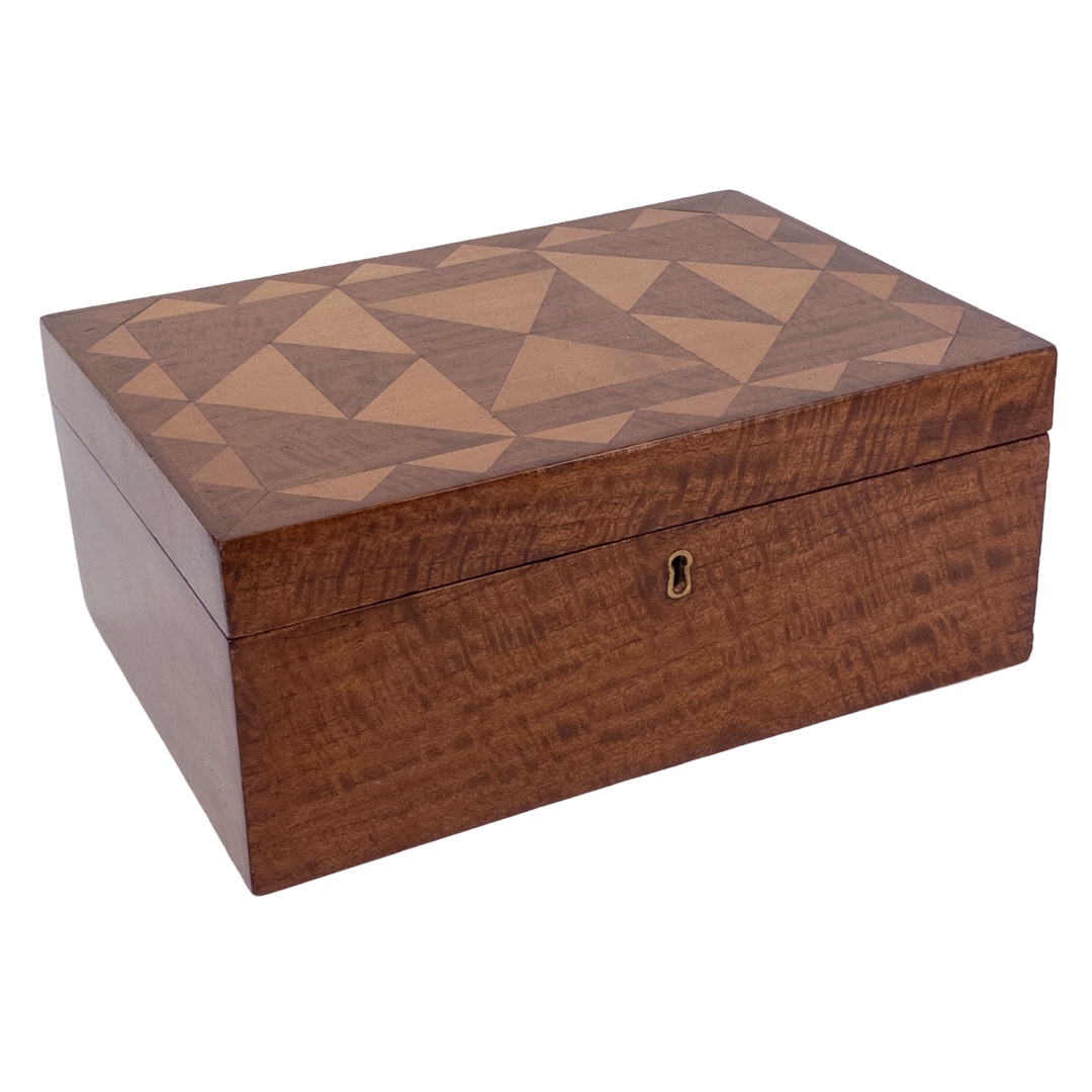 Vintage Marquetry Jewelry Box