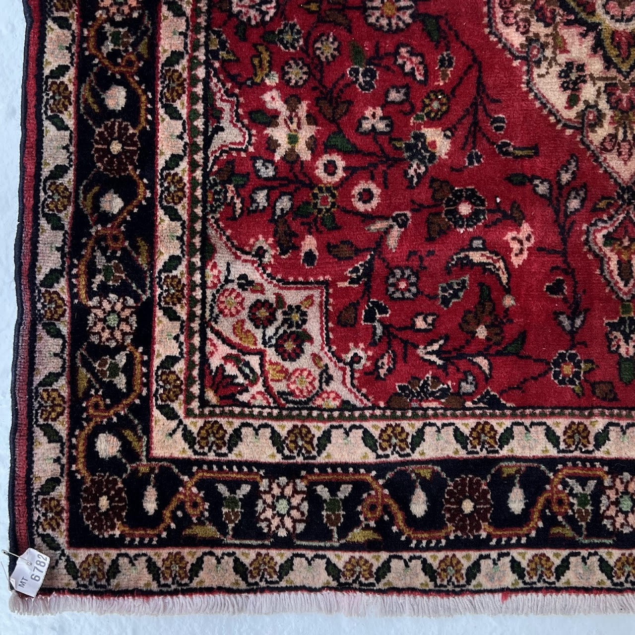 Hamadan Wool Small Square Area Rug