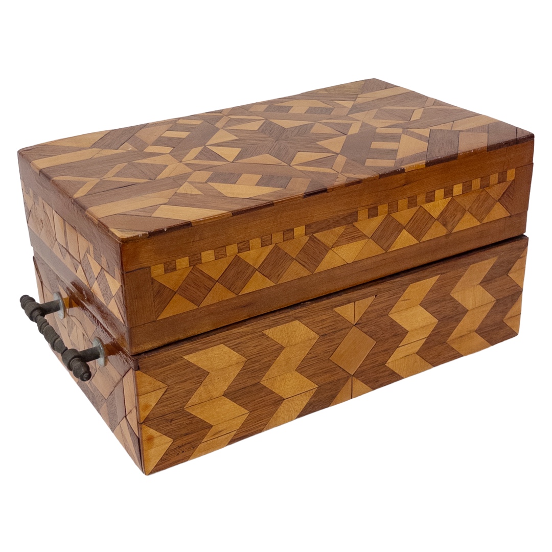 Moravian Styled Inlaid Wooden Box