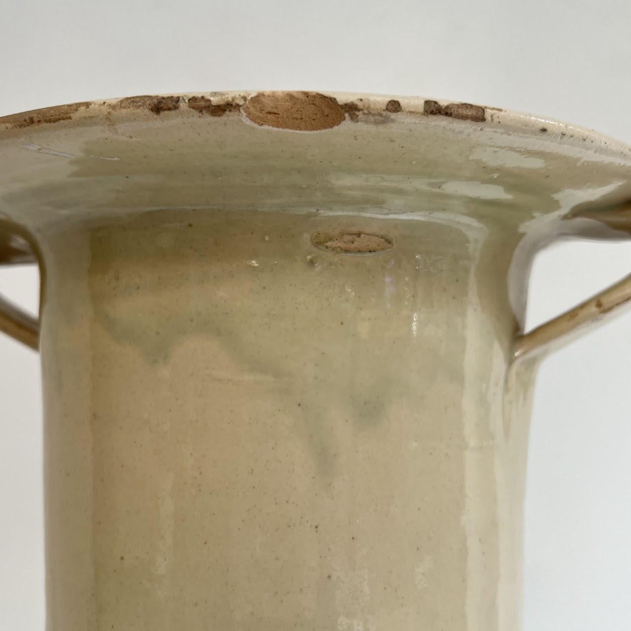 19th C. Italian Chiminea Ceramic Preserve Pot