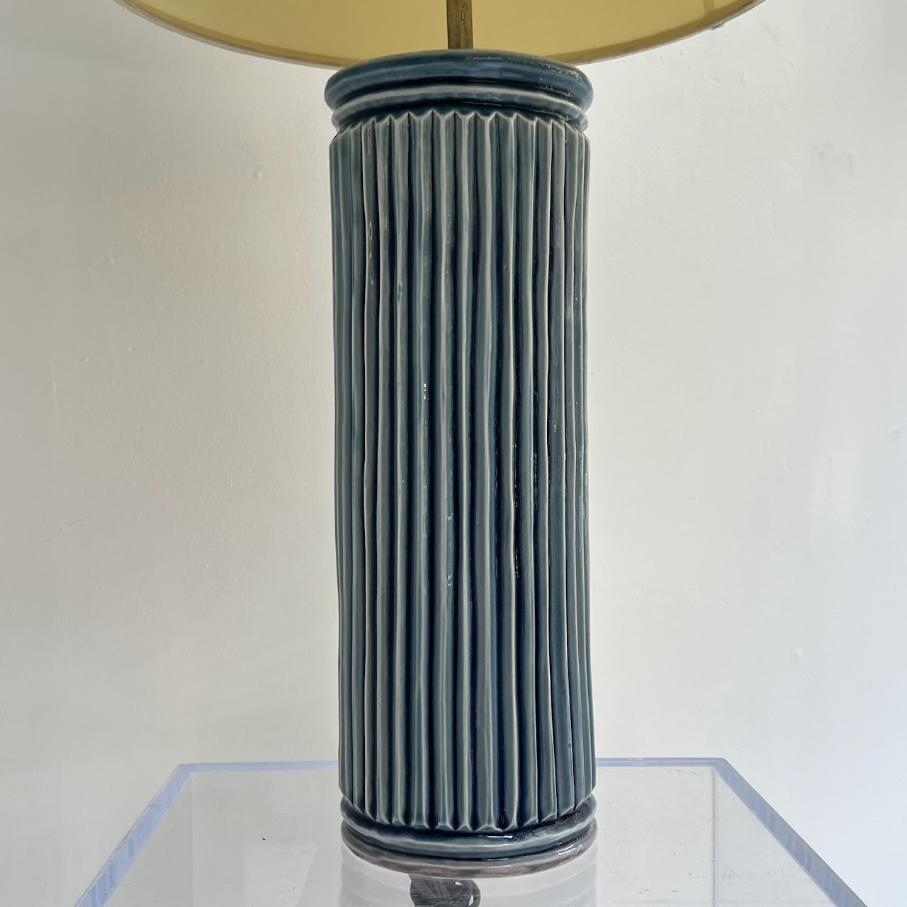 Studio Ceramic Reeded Table Lamp