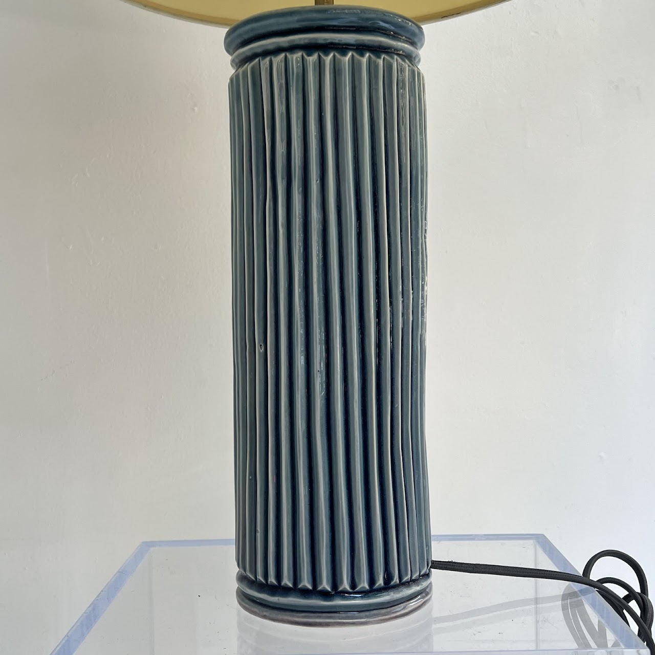 Studio Ceramic Reeded Table Lamp