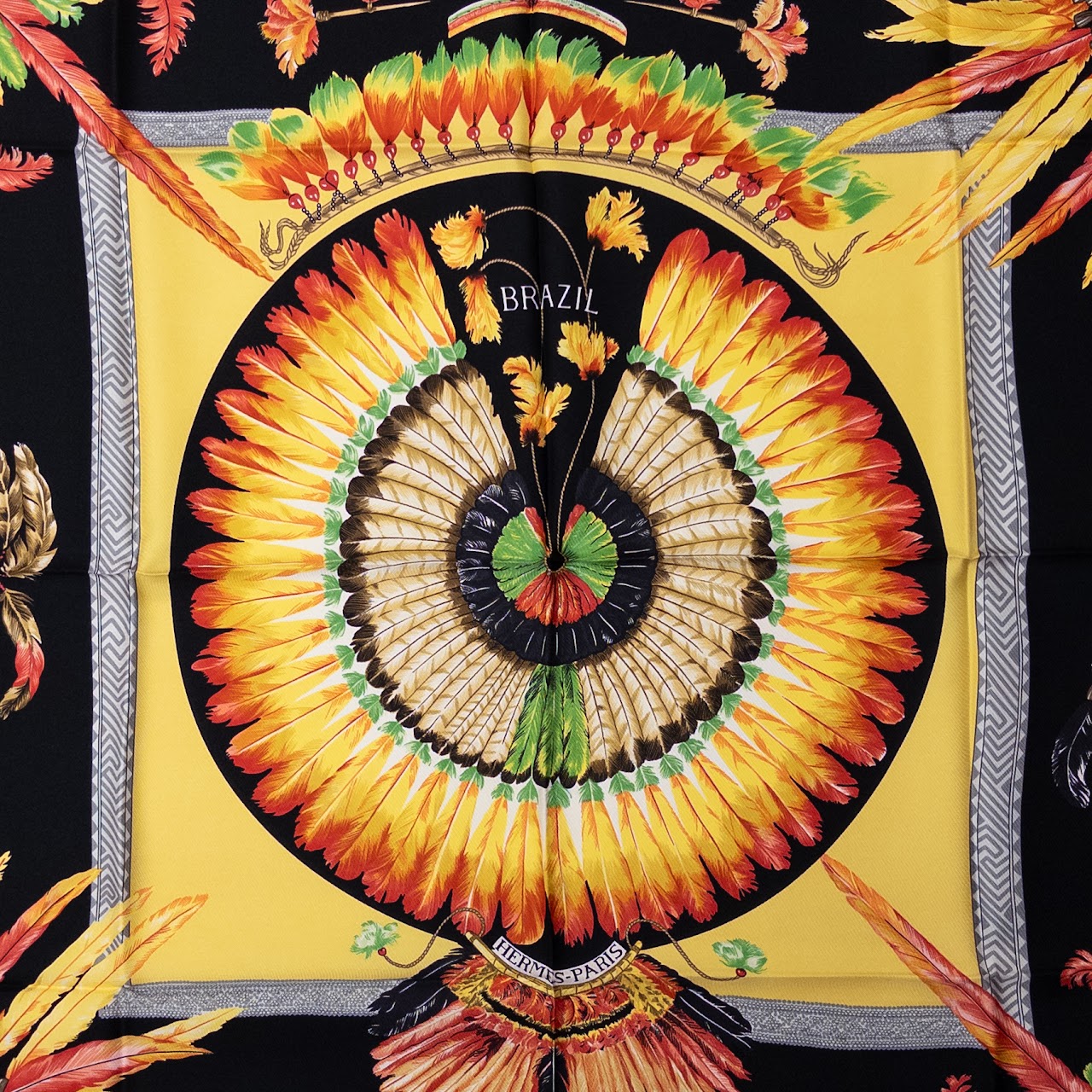 Hermès 'Brazil' Silk Scarf 90