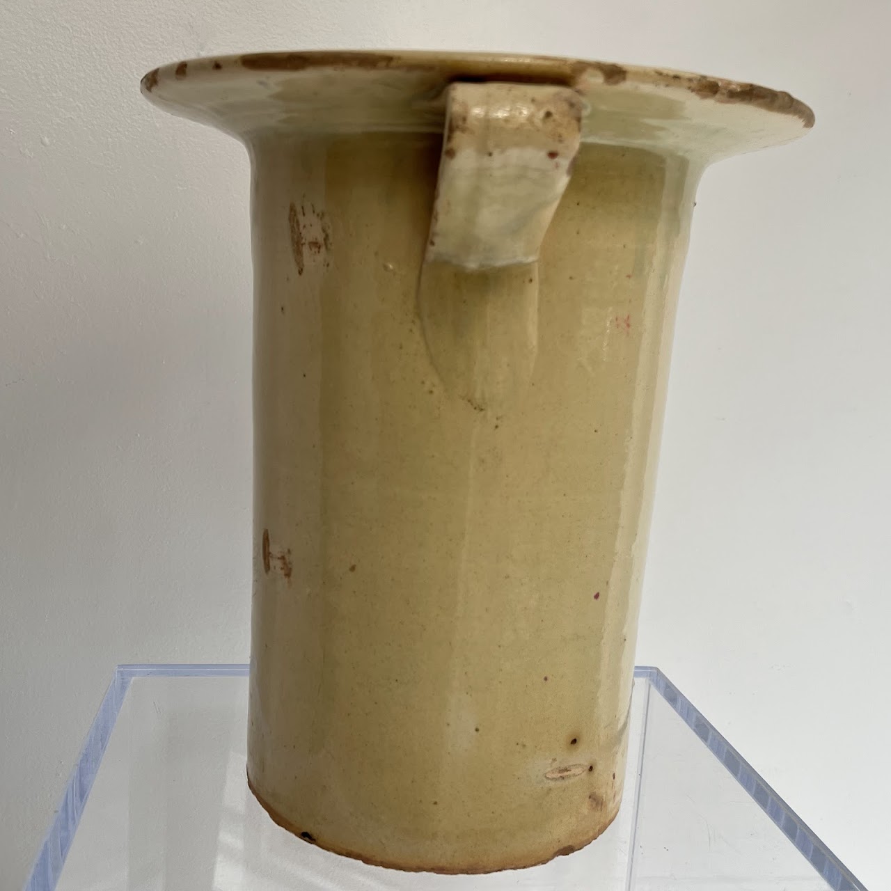 19th C. Italian Chiminea Ceramic Preserve Pot