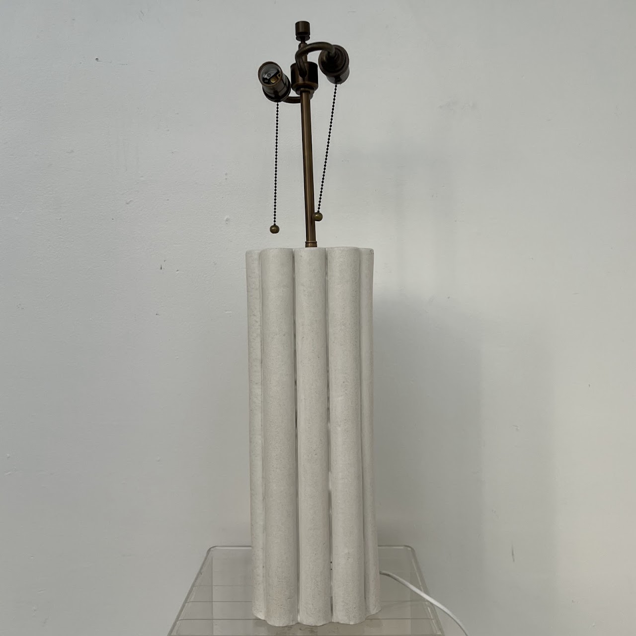 Studio Ceramic Reeded Table Lamp