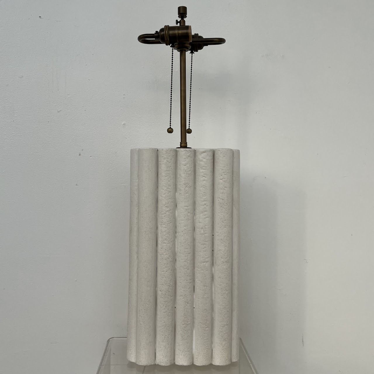 Studio Ceramic Reeded Table Lamp