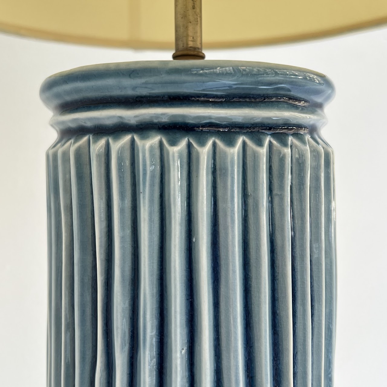 Studio Ceramic Reeded Table Lamp