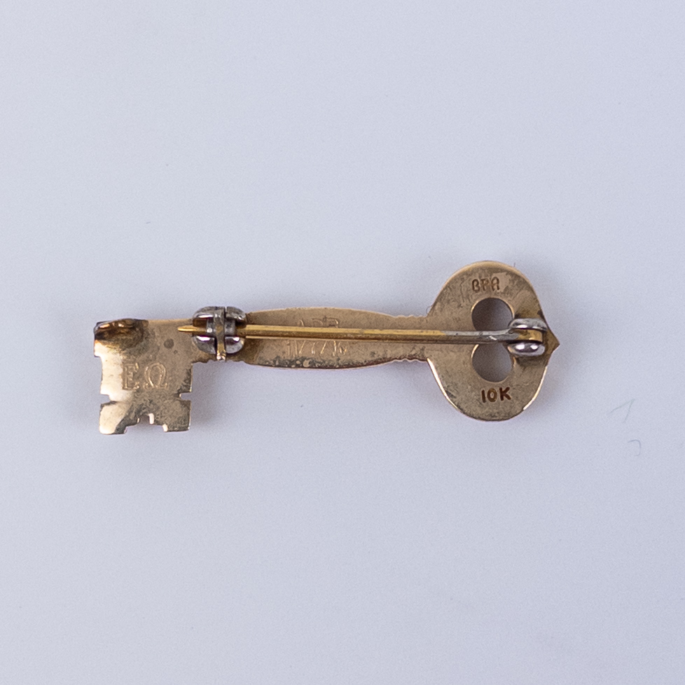 10K Gold Kappa Kappa Gamma Key Badge Pin