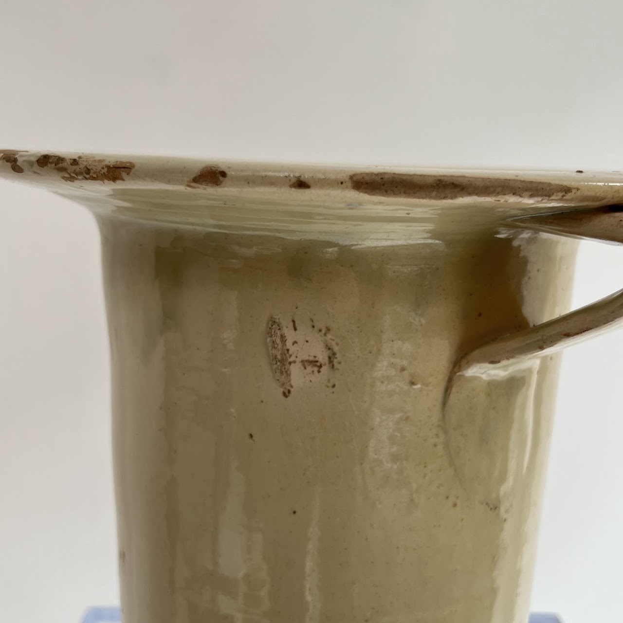 19th C. Italian Chiminea Ceramic Preserve Pot