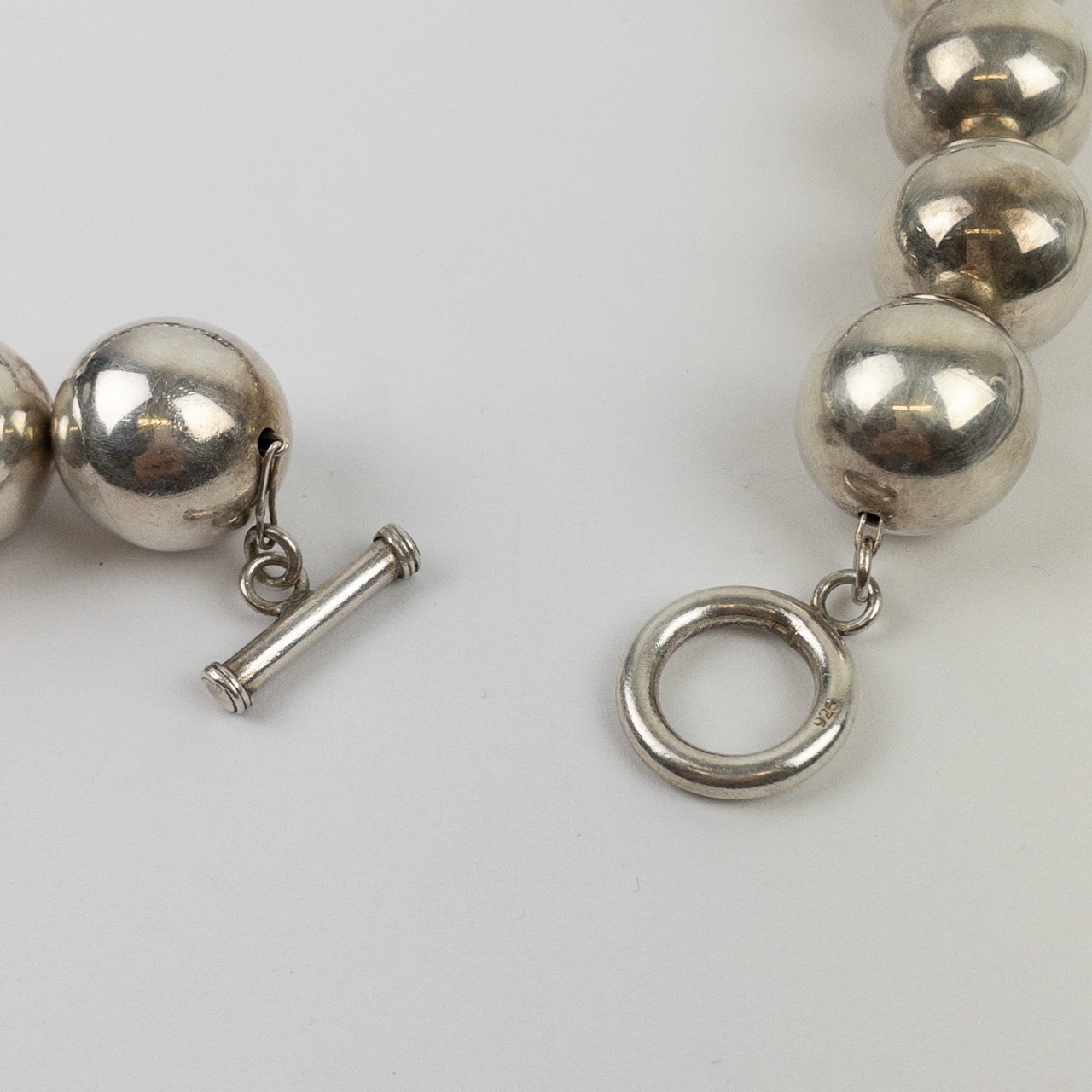 Sterling Silver Heavy Ball Necklace