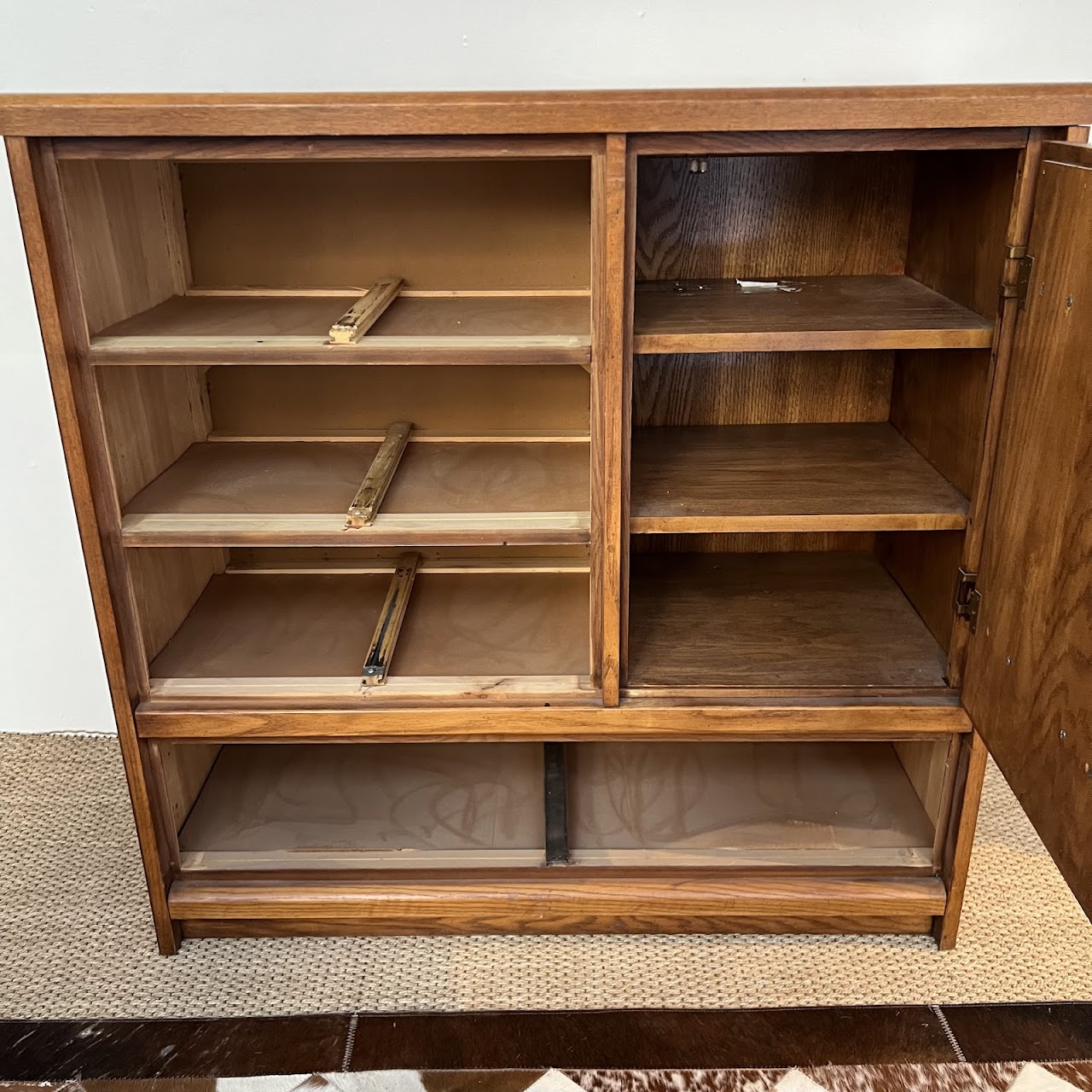 Brutalist Mid-Century Oak Dresser