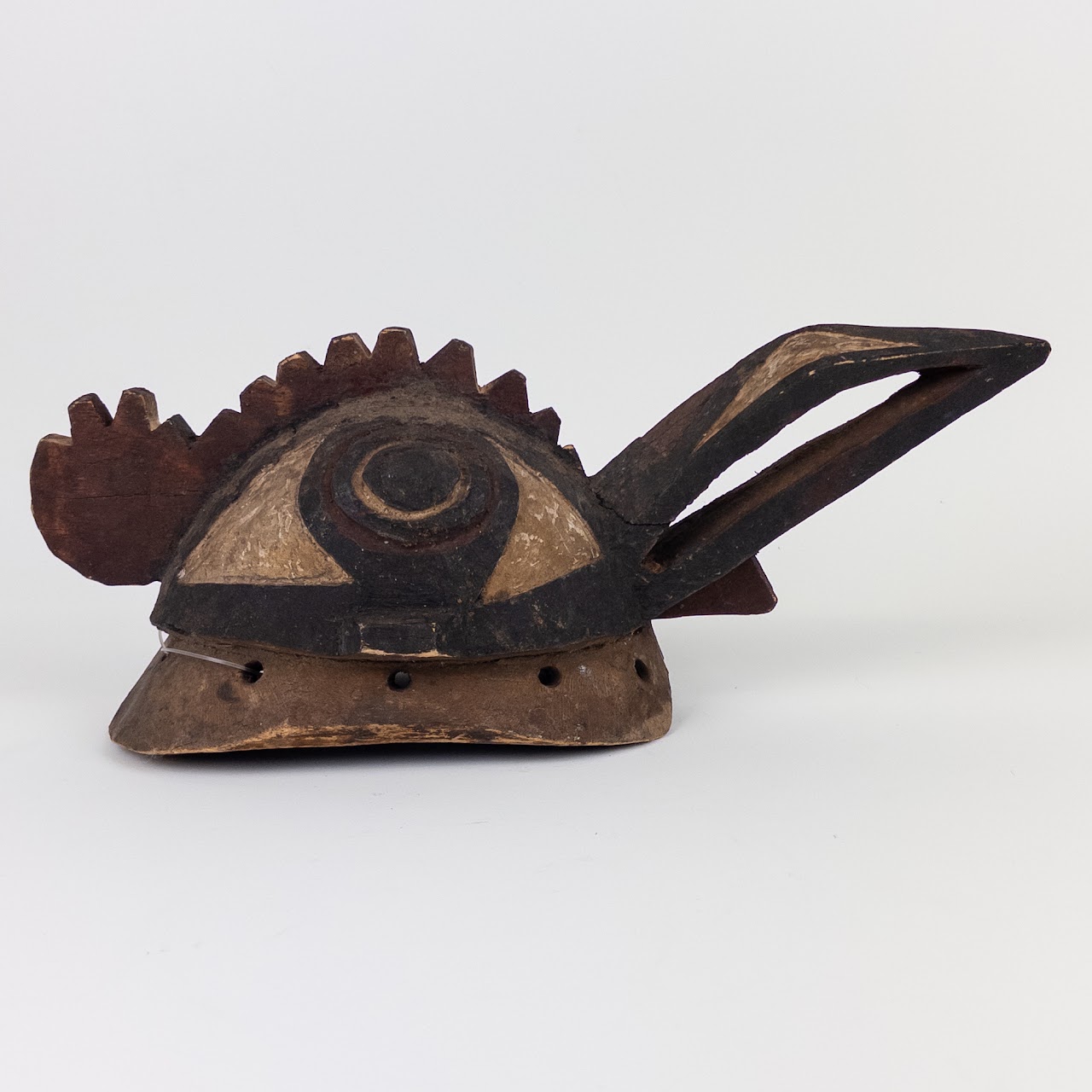 Burkina Faso Carved Wooden Bobo Bird Mask