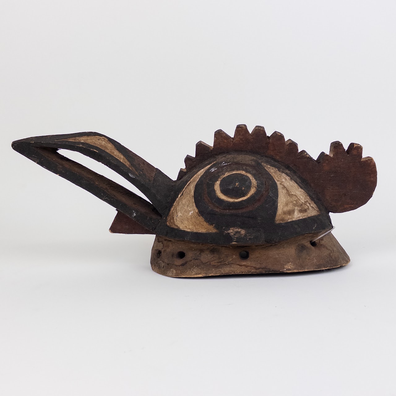 Burkina Faso Carved Wooden Bobo Bird Mask