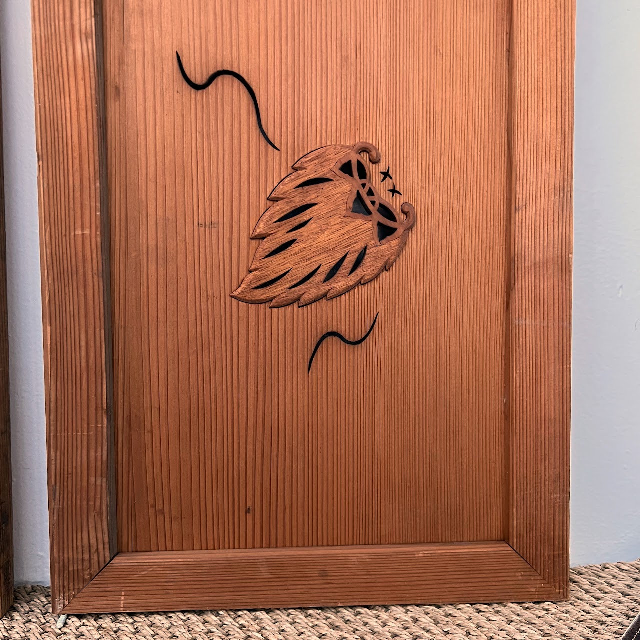 Japanese Inlaid and Pierced Spruce Panel Pair