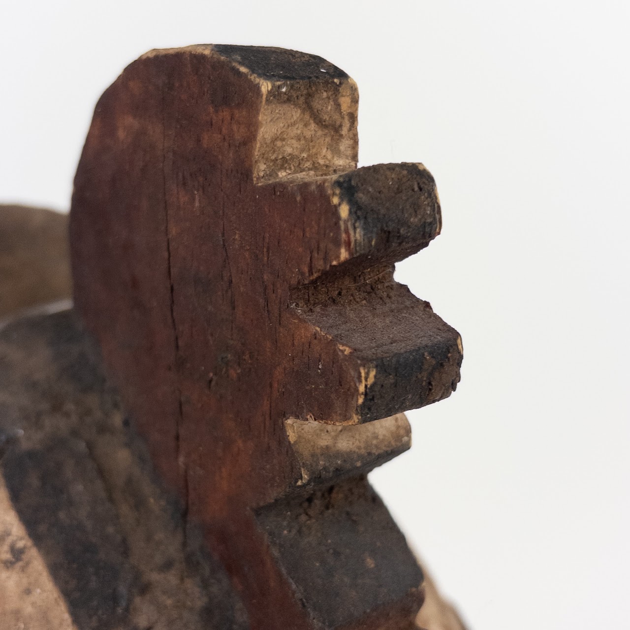 Burkina Faso Carved Wooden Bobo Bird Mask