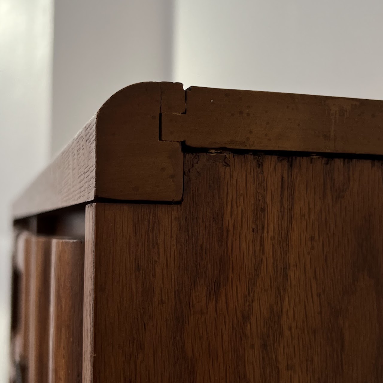 Brutalist Mid-Century Oak Dresser