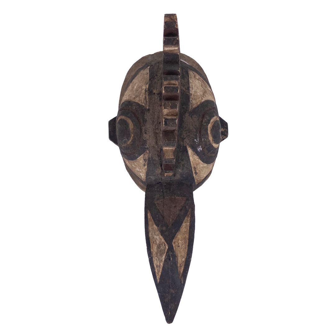 Burkina Faso Carved Wooden Bobo Bird Mask