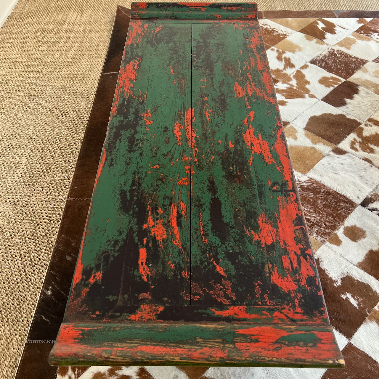 Lacquered and Hand-Painted Low Altar Table