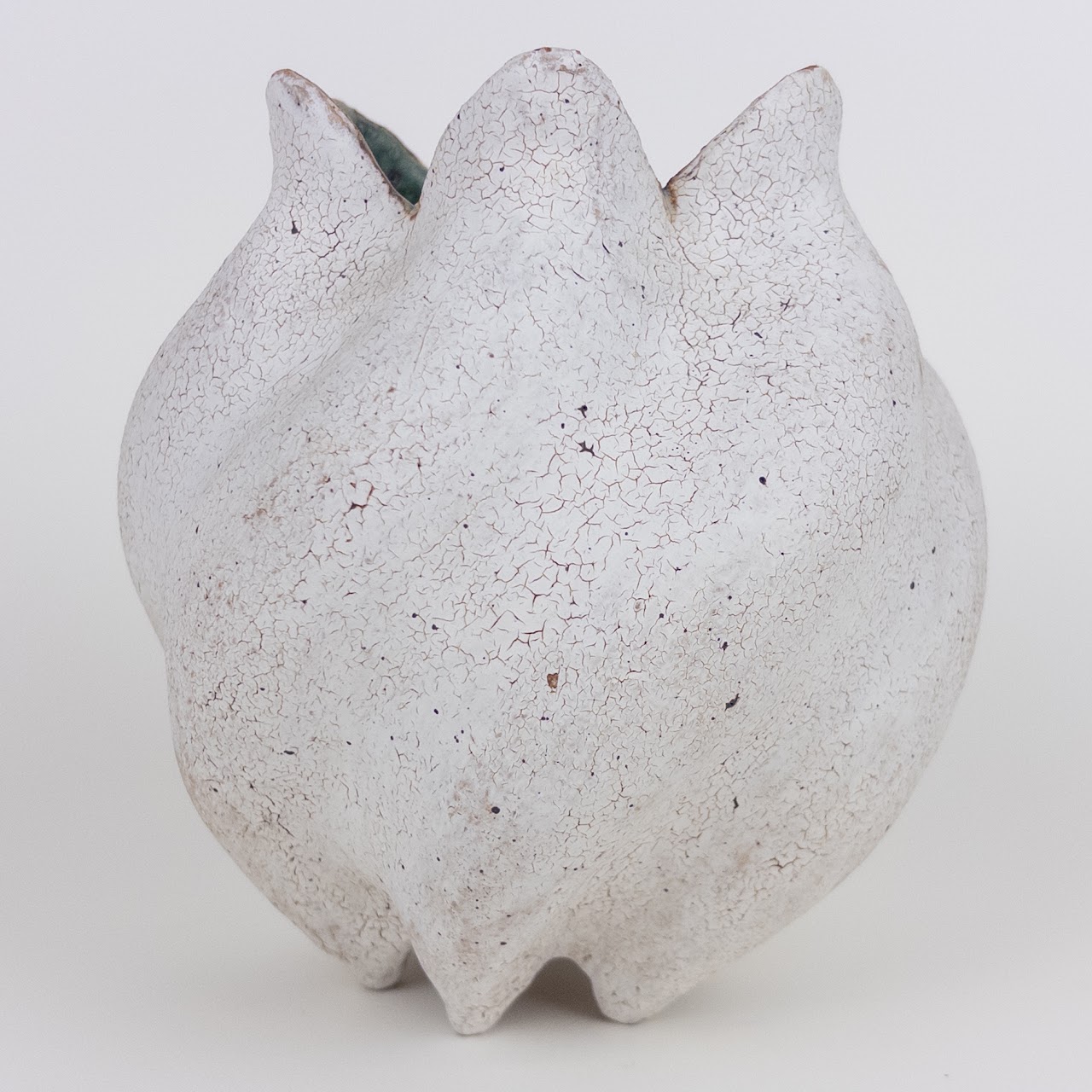 Ceramic Spiral Blossom Vase by Yumiko Kuga