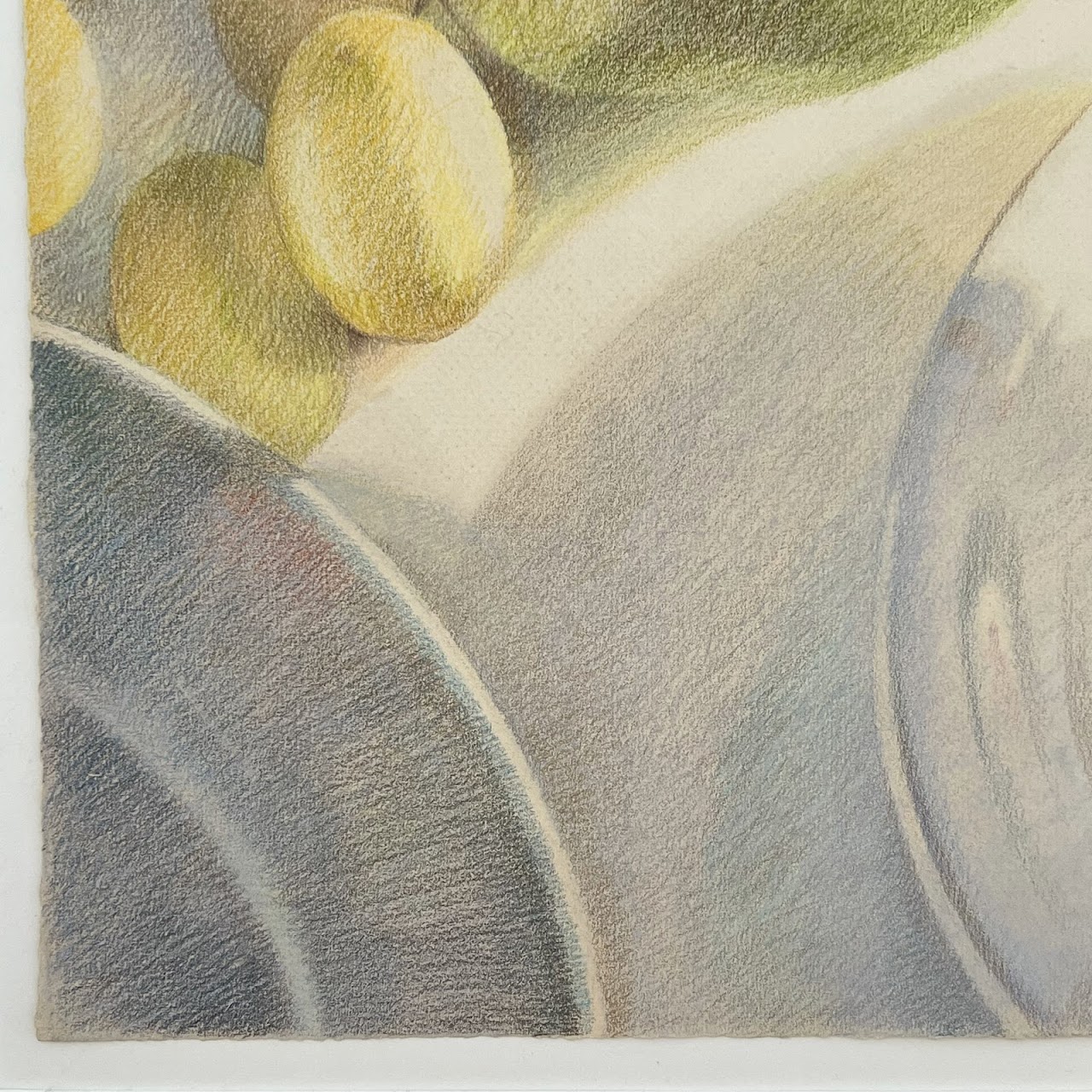 Gretchen Mayo 'Shared Lives XVI' Signed Still Life Colored Pencil Drawing