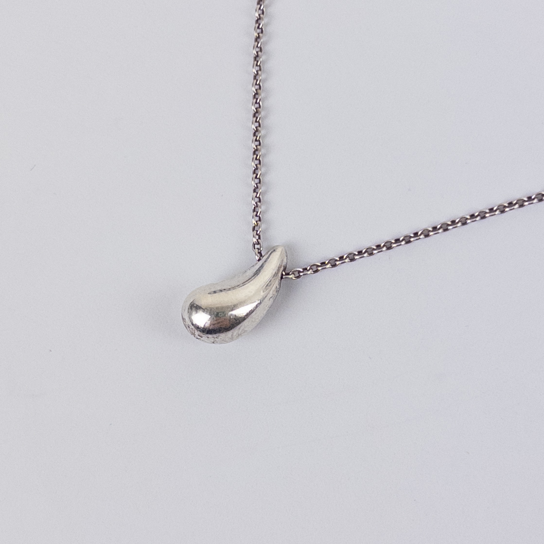 Tiffany & Co. Sterling Silver Teardrop Necklace