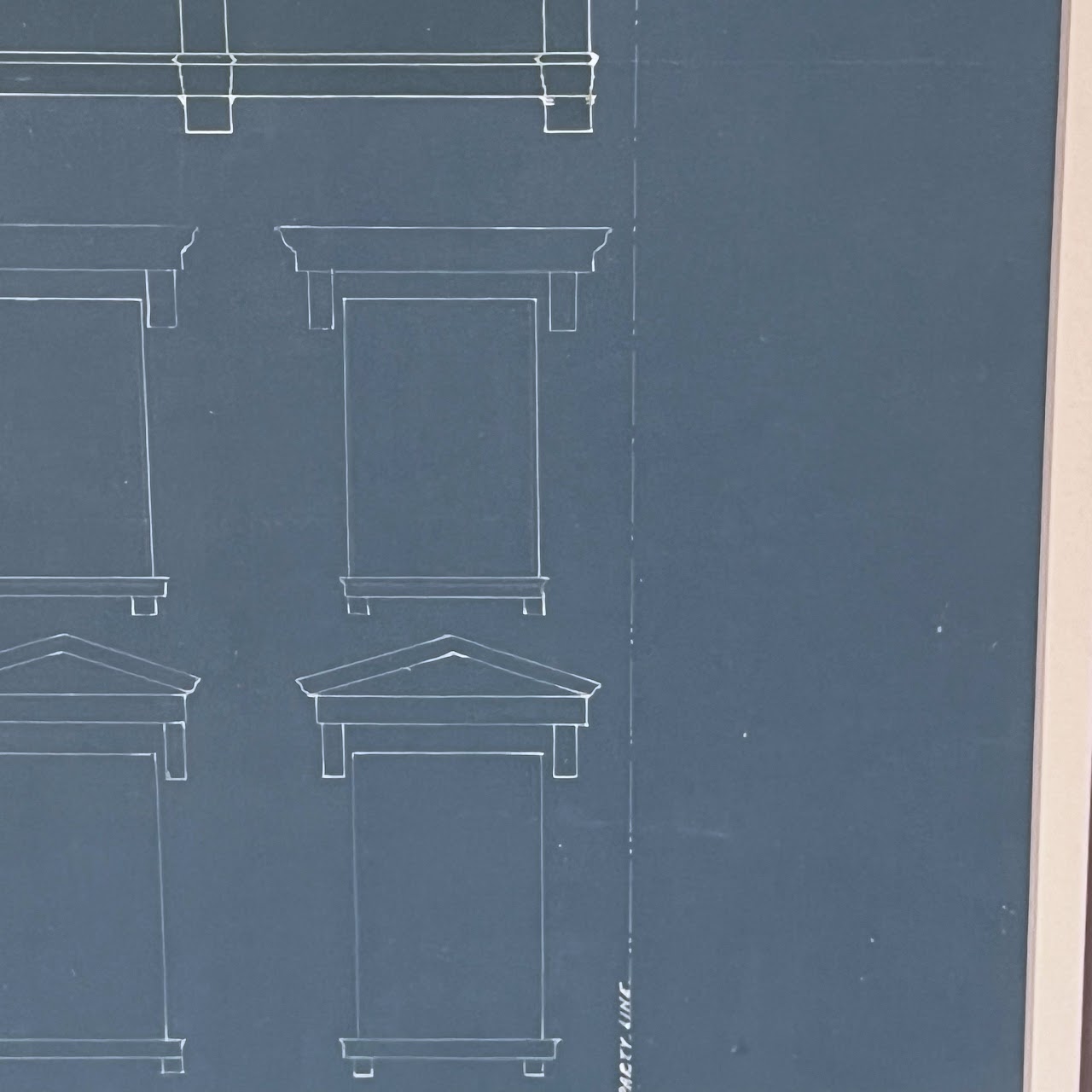 Brooklyn Brownstone Facade Alteration Vintage Architectural Blueprint