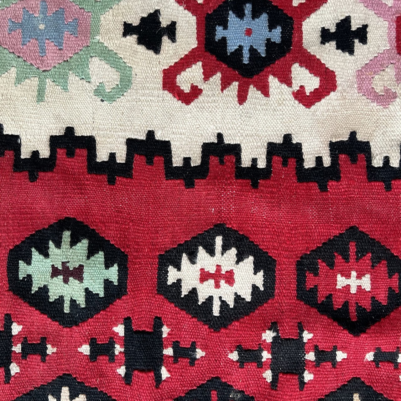 Turkish Wool Kilim Area Rug