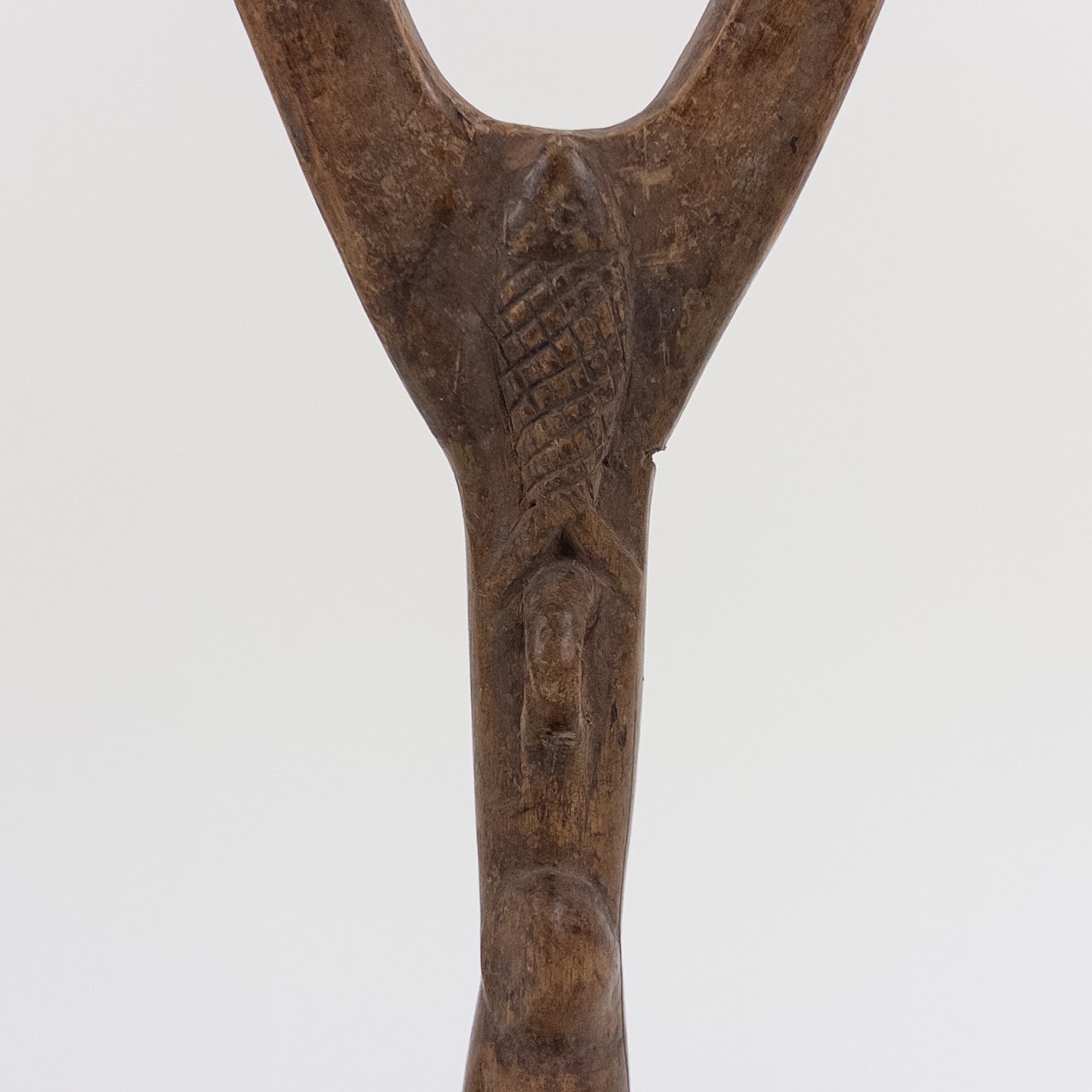 Vintage African Carved Catapult Ornament