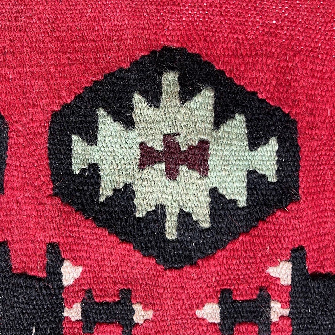 Turkish Wool Kilim Area Rug