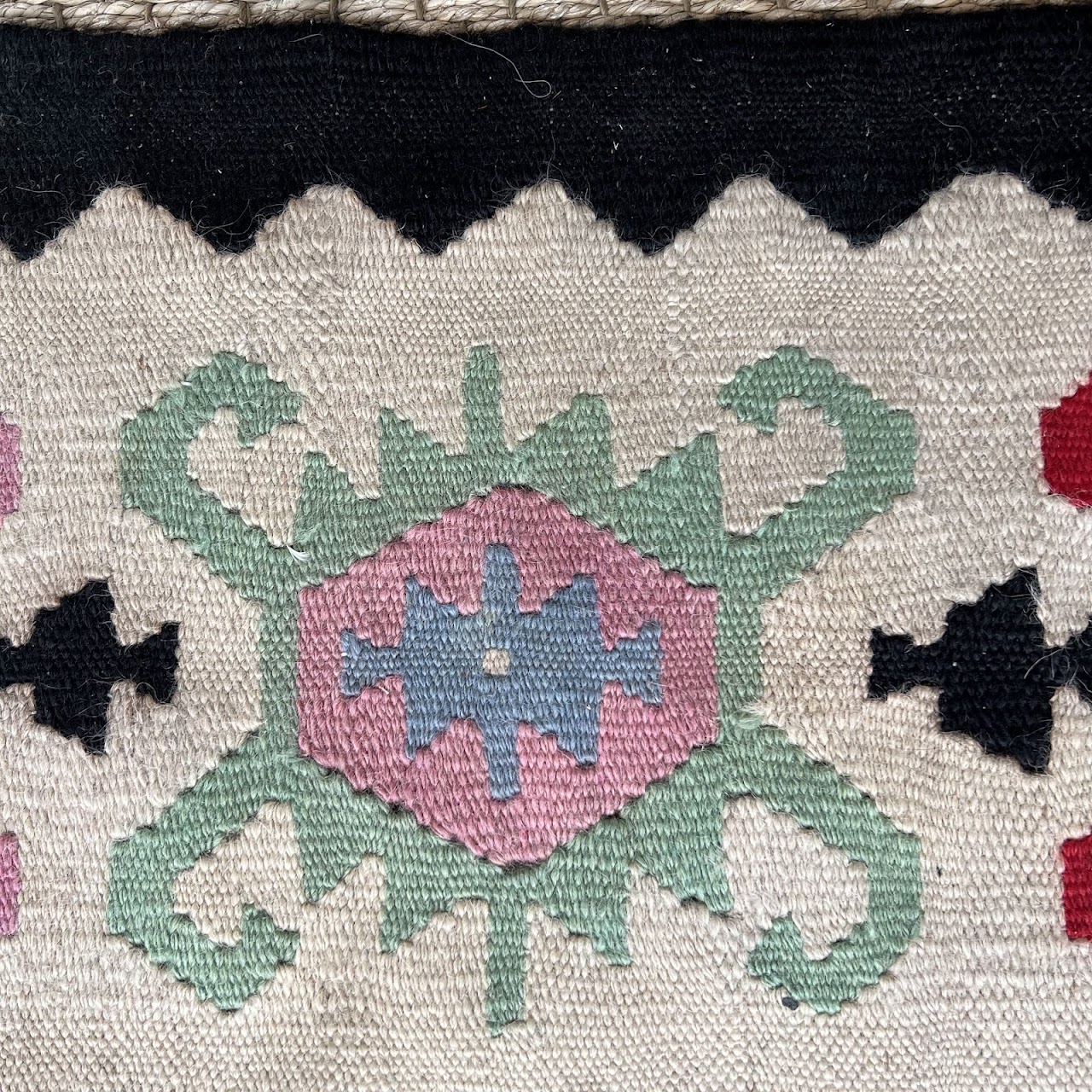 Turkish Wool Kilim Area Rug