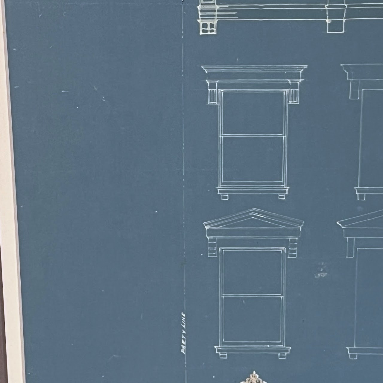 Brooklyn Brownstone Facade Alteration Vintage Architectural Blueprint