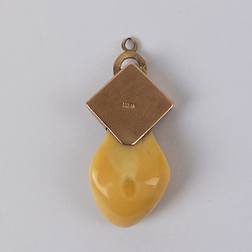 10K Gold Elk Tooth Elks Lodge Member Pendant