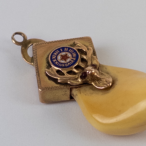 10K Gold Elk Tooth Elks Lodge Member Pendant