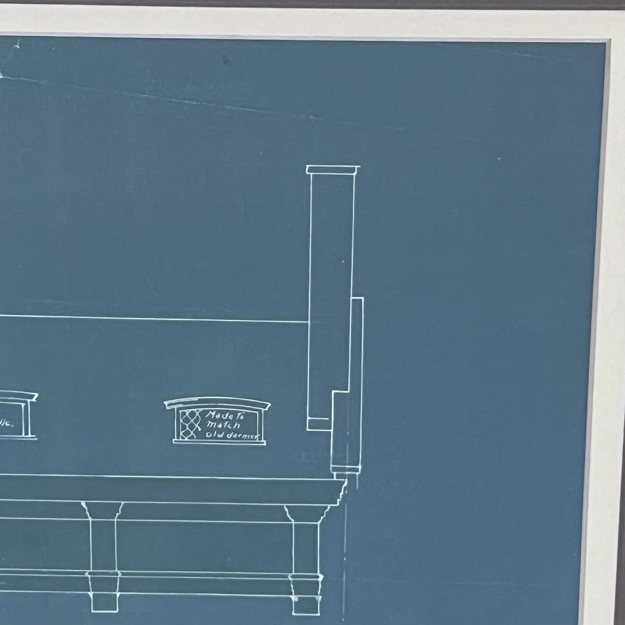 Brooklyn Brownstone Facade Alteration Vintage Architectural Blueprint