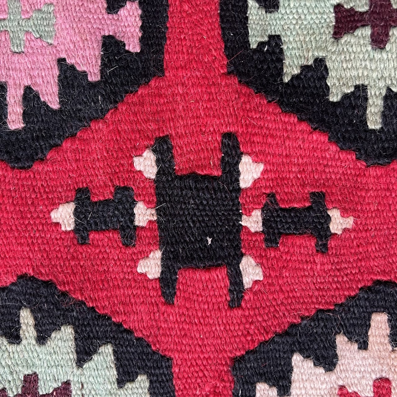 Turkish Wool Kilim Area Rug