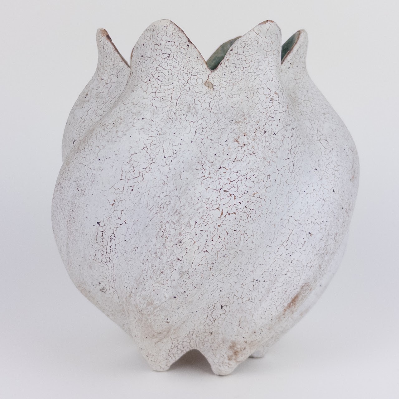 Ceramic Spiral Blossom Vase by Yumiko Kuga