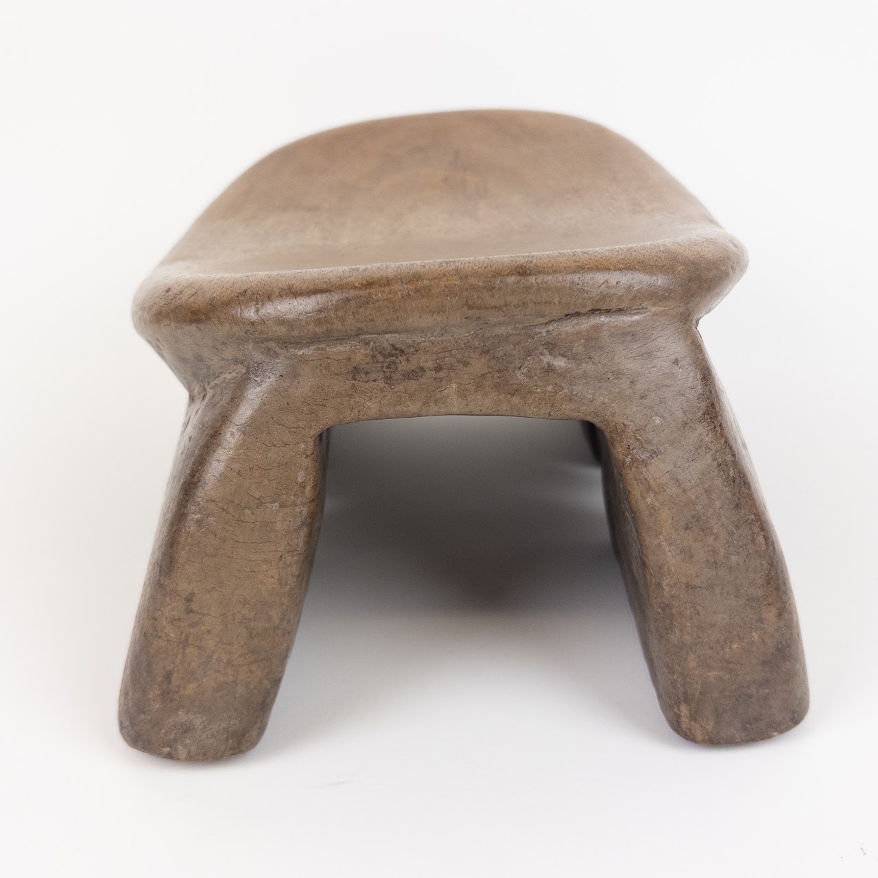 Carved Wooden African Headrest Trio