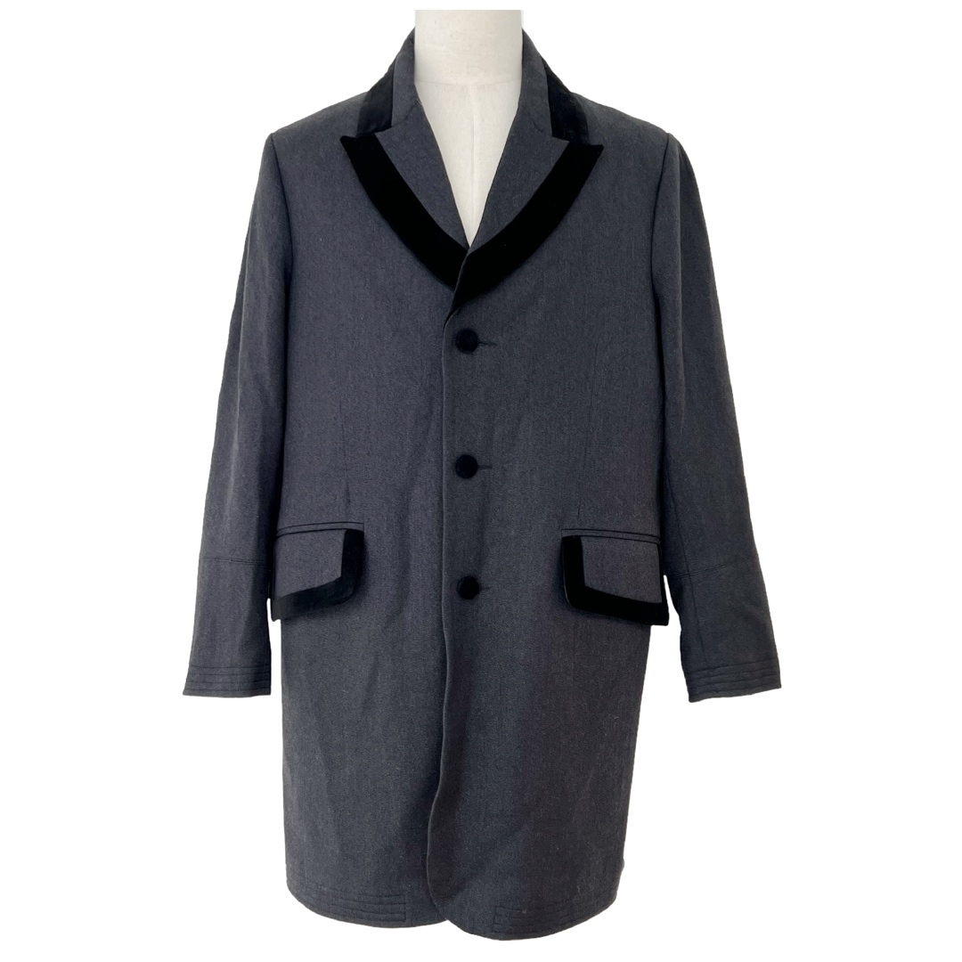 Jack Sheppard NEW English Velvet Trimmed Wool Overcoat