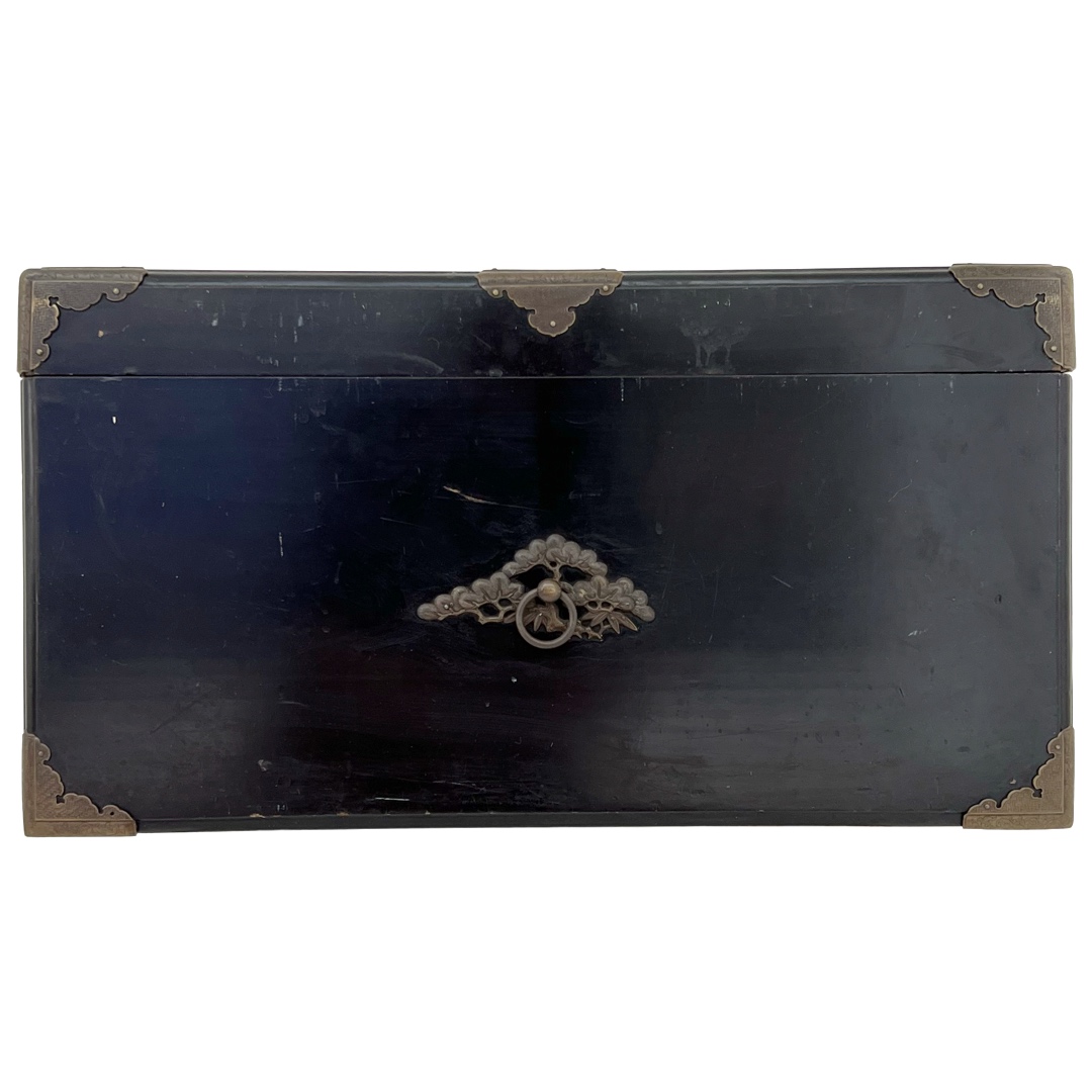 Japanese Antique Lacquered Wooden Box