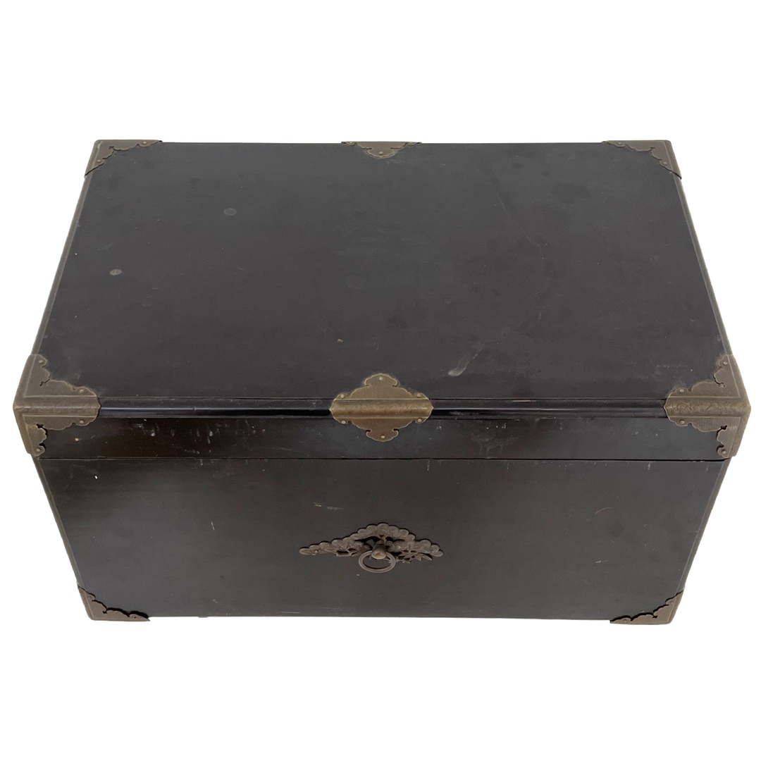 Japanese Antique Lacquered Wooden Box