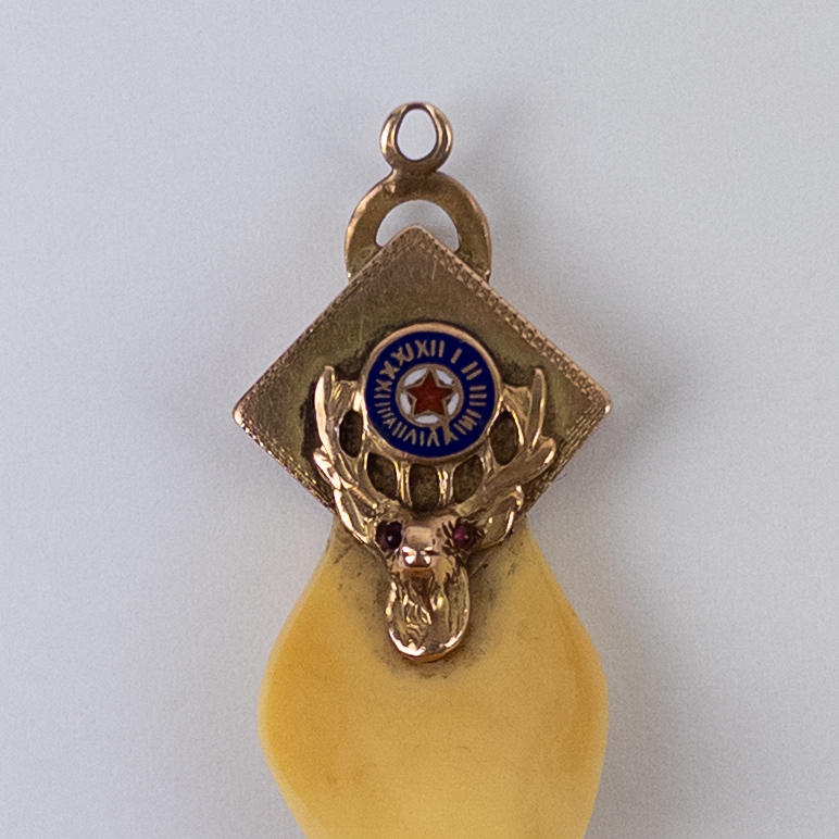 10K Gold Elk Tooth Elks Lodge Member Pendant