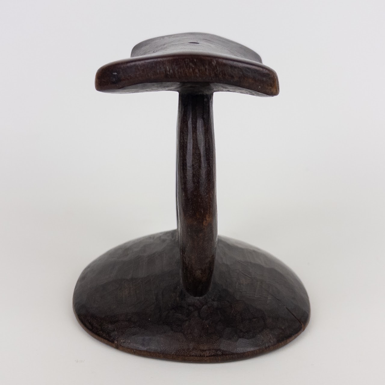 Carved Wooden African Headrest Trio