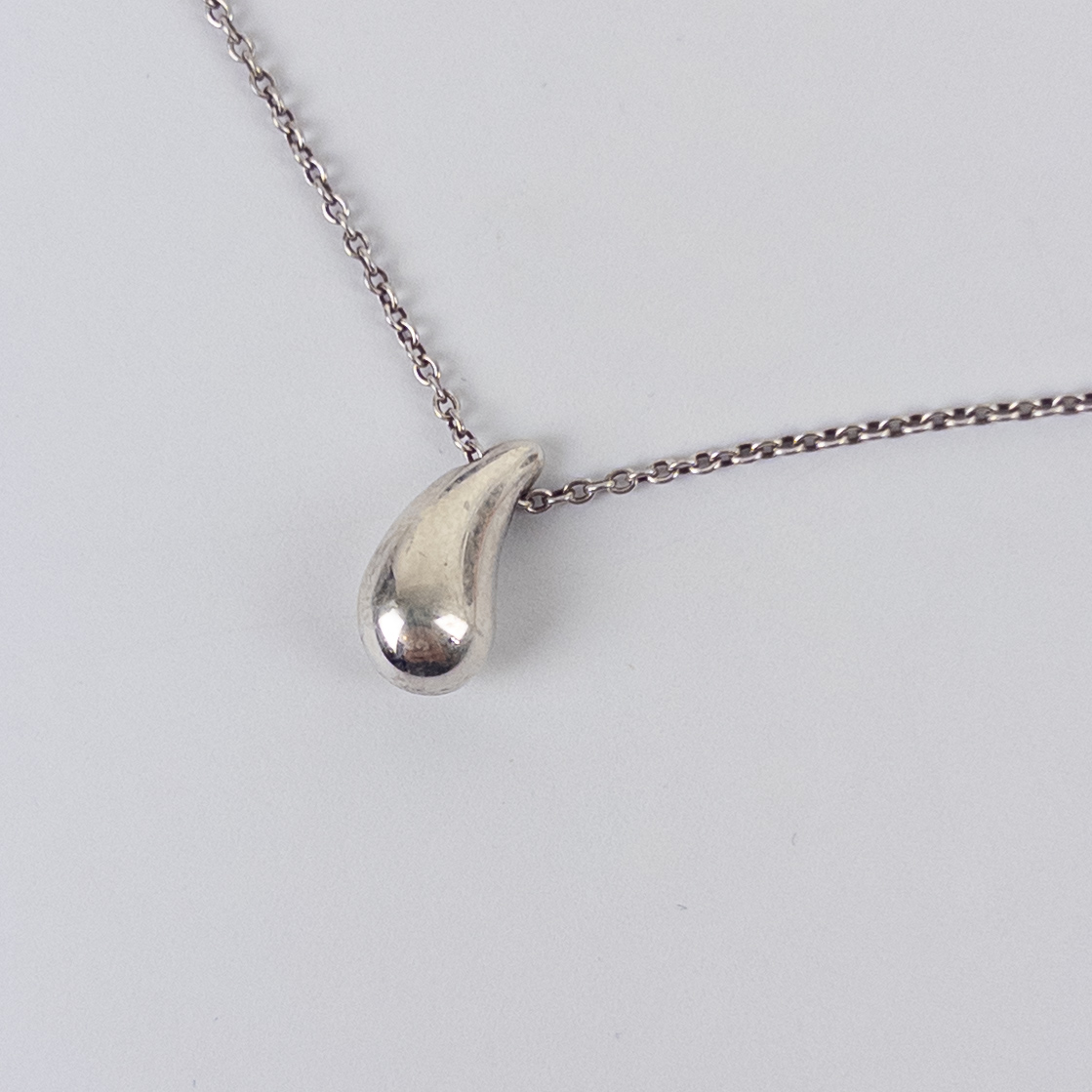 Tiffany & Co. Sterling Silver Teardrop Necklace