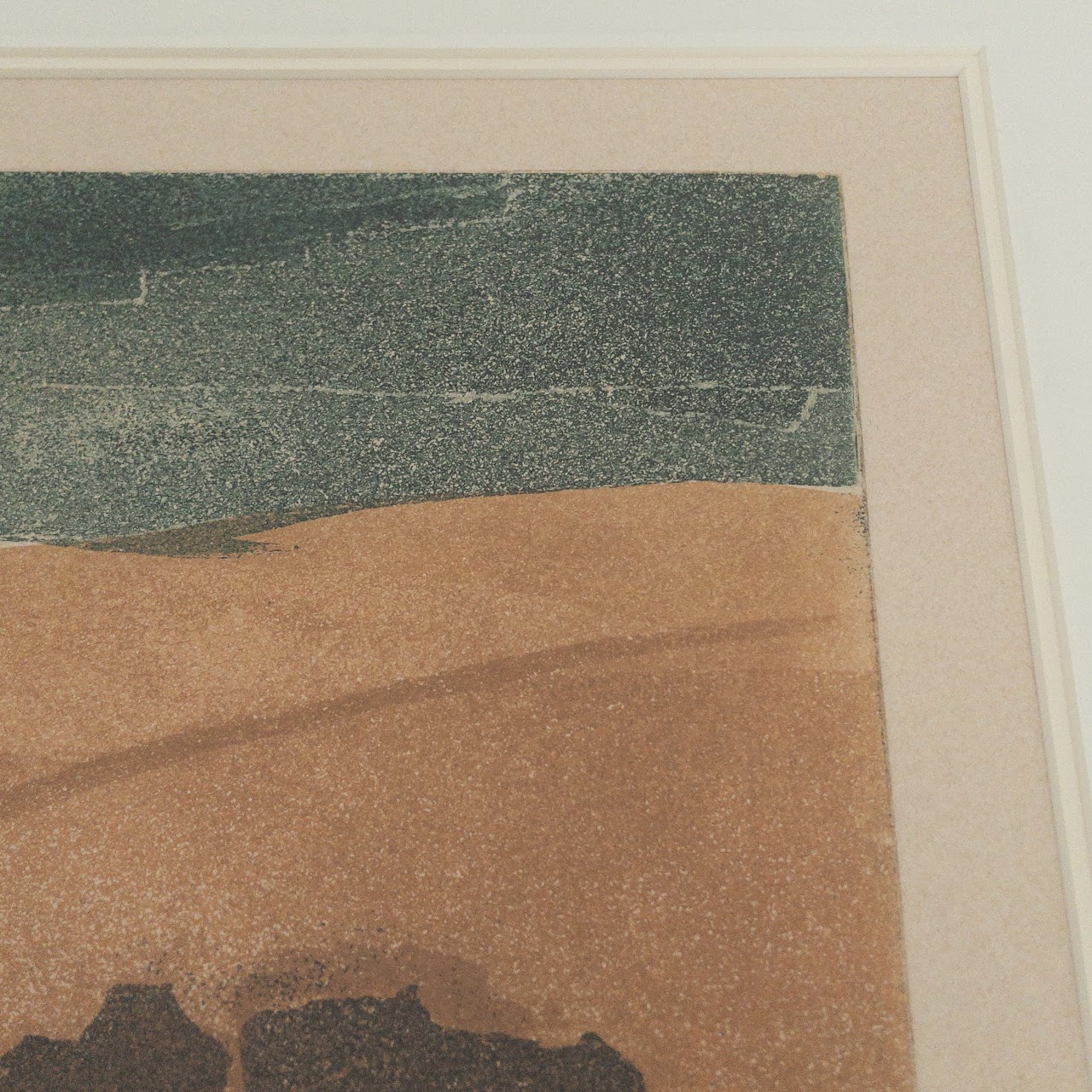 Gaby Edrei 'Sable Chaud' Signed Landscape Aquatint Etching