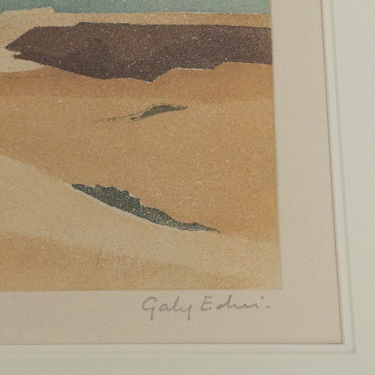 Gaby Edrei 'Sable' Signed Landscape Aquatint Etching