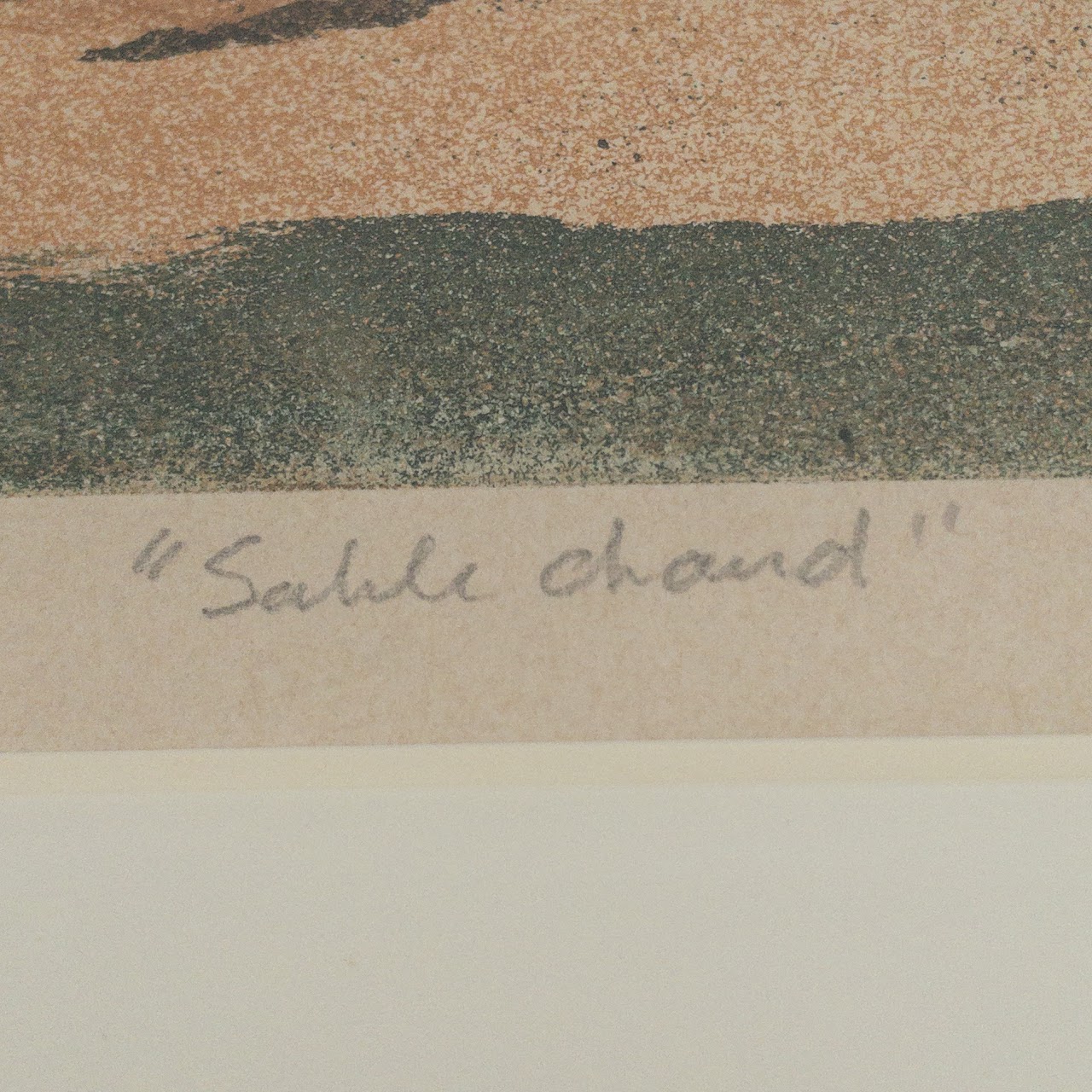 Gaby Edrei 'Sable Chaud' Signed Landscape Aquatint Etching