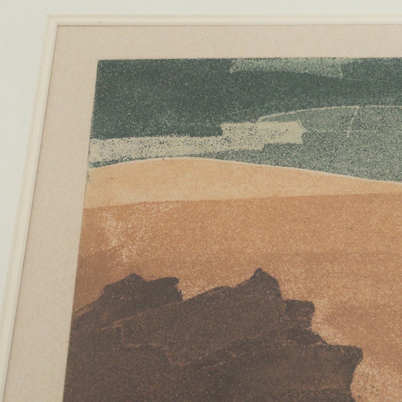 Gaby Edrei 'Sable Chaud' Signed Landscape Aquatint Etching