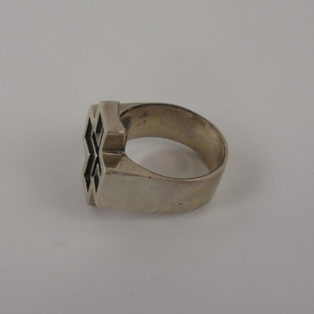 Sterling Silver Cross Shaped Ring