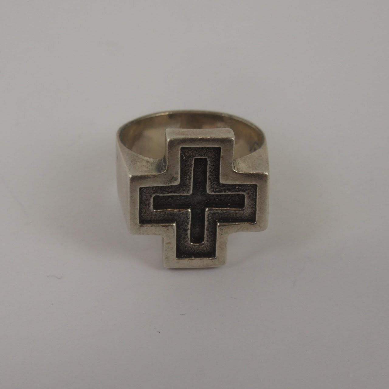 Sterling Silver Cross Shaped Ring