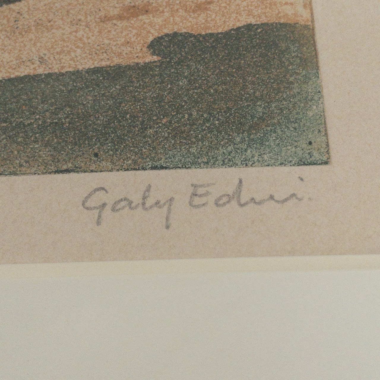 Gaby Edrei 'Sable Chaud' Signed Landscape Aquatint Etching